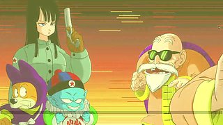 Master Rohsi takes on all the nymphs in Kame Paradise