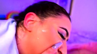 Chubby Tattooed Babe Nina In Hot POV Scene