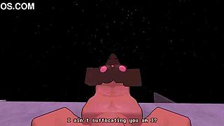 Roblox Demon Girl Dominates Monster Hunter with Rough Cowgirl Sex - Animated POV Blowjob & Deepthroat