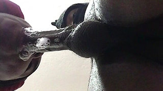 Stepsister Covers Dick with Sloppy Spit