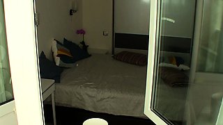 Pretty teen strips for webcam