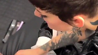 Two Dommes and the Delivery Boy - the Restraint