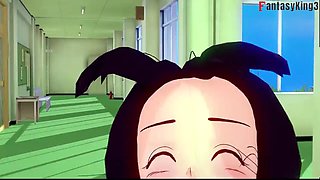 Android 18 Seduces Gohan at University - Dragon Ball Zex Series