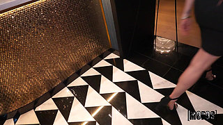 Lets Post It - Hotel Bartender Get Pounded in the Bathroom POV