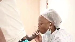 A hospitalized patient was caught sucking a nurse