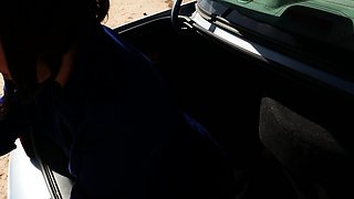 Pink labia close up of naive brunette