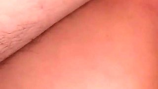 Stepbrother Really Like to Cover My Hairy Pussy with Huge Load of Cum