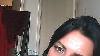 Smoking Leather Dance. Ripped Jumpsuit Pussy Tease, Toilet Pee and Dirty Masturbation