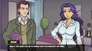 Busty milf witch hunter in a wild anime town