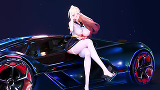 [mmd] Youlan Dale Phut Hon Triple Happiness Maid Panty Black Silk Together Super Short Jk Group