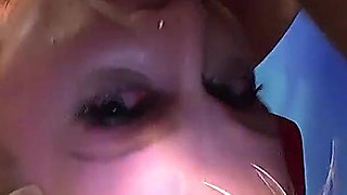 Blonde Slut Gets Her Face Drenched in Cum During Wild Ggg Blowbang