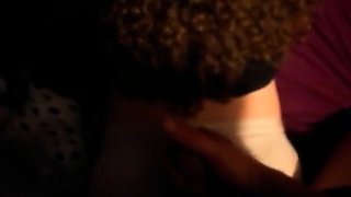 Cum on her panties - amateur CFNM fun