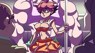 Hentai Gangbang on the Last Bus: Big Tits, Anal, and Creampie in 3D Cartoon Sex