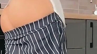 Hot Asian Woman Masturbates O N Kitchen