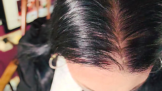 Wednesday Addams Smokes A Cigarette For Her Ghouls! Tina Snua Smoking A Cork Cig - OMI Snap Inhales OME Drifting