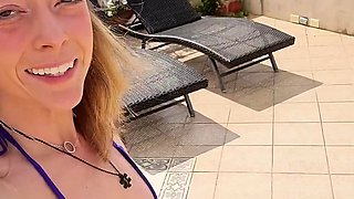 Solo masturbation of a beautiful amateur blonde