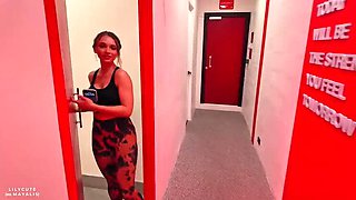 LilyCute Hot Gym Teen Gets Personal Training From Stranger in Locker Room - Big Tits Brunette Fucked Hard