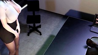 Anime Hentai In 3d Horny Slut Cheating With Her Manager In The Office