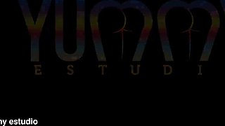 Horny Busty Nina Costa gets caught by some guys bathing in the river so she invites them to fuck her and she does her first double penetration and swallows the loads from two BBC’s