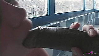 Pretty Redhead Shows off Her Big Ass and Gets Her Holes Fucked in a Gangbang.