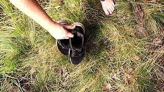 Vagina and Tit Punishment in the Woods