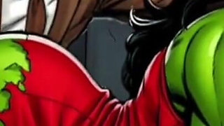 Horny Muscular MILF Dominatrix Fucks in the Car