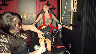 Bondage Tickle Interrogation: Mars Solo and Harmony