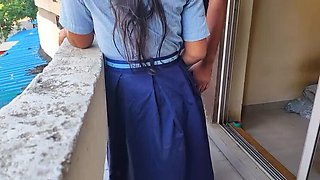 Desi Teacher Fucks Hindi Student Ashu - Hindi Audio Blowjob & Creampie in Kitchen