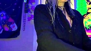 Naughty blonde teen girl loves to use her toy