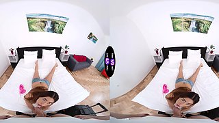 Hot teen Claudia Colt rides cock in vr with stunning clarity