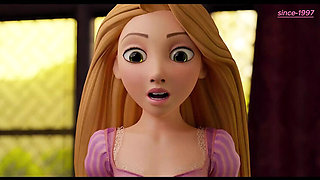 Disney Rapunzel Cartoon Sex - Redhead Princess Swallows Cum in HD
