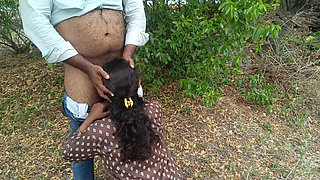 Cheating wife outdoor hot suck