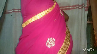 Tamil girl friend bathing and saree changing boobs pressing in young man