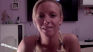 Skinny Teen Lucie's First BBC Creampie & Home Video