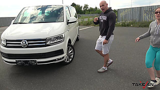 Wendy gets "Take-Van" fuck on the way home