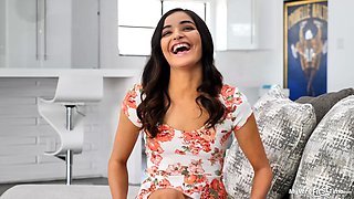 I Am So Stoked To Have This Big Cock Destroy My Pussy For My First Scene