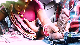 Desi Car Sex Stepmom and Stepson Fucking for Long Drive. Telugu Dirty Talks.