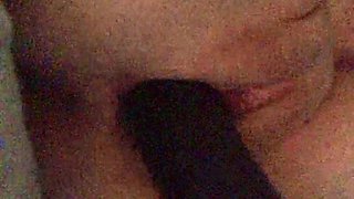 Tight sweet clit and ass solo toy fun