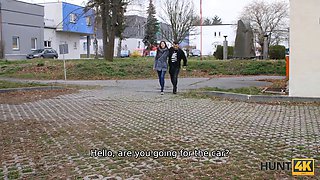 Hunt4k. yummy vulva is banged but bf is pleased with the car