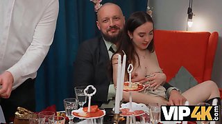 Vip4k. introduce from boyfriend's daddy: Double Penetration