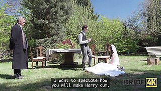 BRIDE4K - Bride Begs for Cum on Her Wedding Day