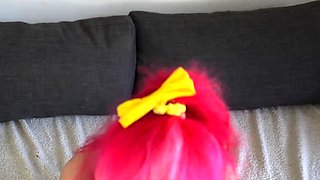 babysitter gets naughty with my cock and swallows my cum -