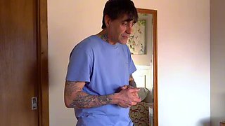 Secret First Threesome! Young Man & Mature Man Fuck Blonde Petite Teen Together