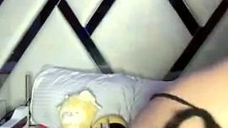 Amateur blondie solo anal masturbation