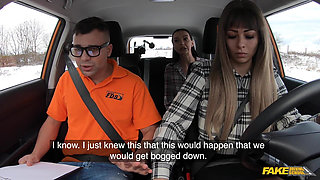 Stuck Between Snow and Big Tits