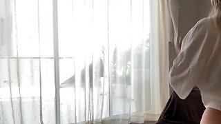 Hotel Maid Watches Me Jerk Off And Cum - Amateur Homemade Public Handjob