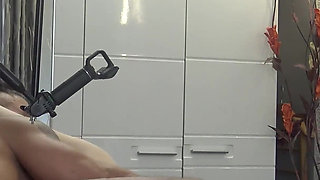 Behind the Scenes of Hairy Mature Lady Sissy Squirting Everywhere After Rough Fuck