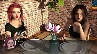 Reunion 17: Jhon Agrees to Steamy Dinner Date with Busty Amy & Rachel - Threesome Tease & Seduction Begins (vn Gameplay)