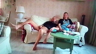 An Ordinary Evening with My Stepmother, She Watches TV, and I Jerk off to Her