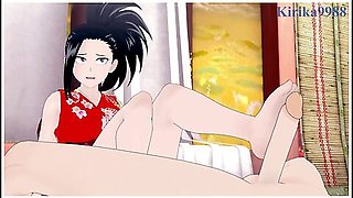 Momo Yaoyorozu (kimono) And Izuku Midoriya Have Intense Sex At A Shrine. - My Hero Academia Hentai